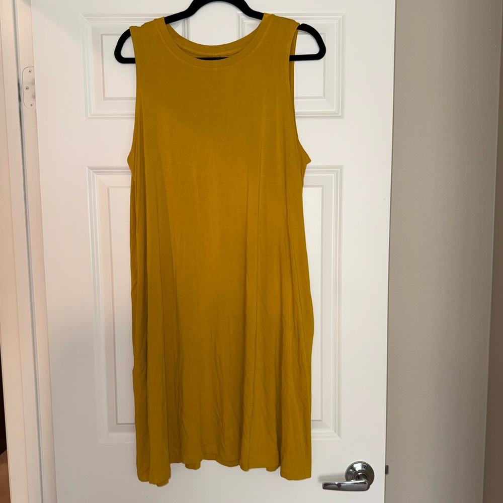 Time and Tru Mustard Yellow Mini Dress Size XXL